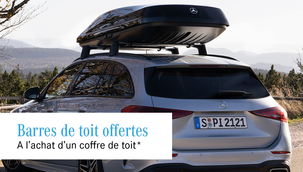 Barres de toit gratuites à l'achat d'un nouveau coffre de toit